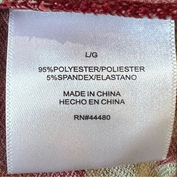 Christian Siriano rust tropical print dress size large - Picture 7 of 7